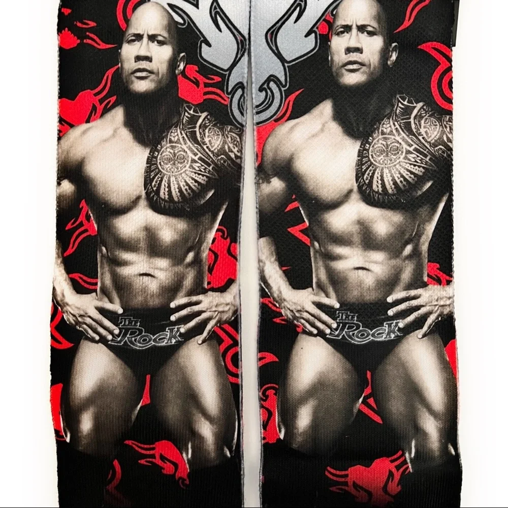 Odd Sox The Rock Crew Socks Mens Womens WWE Wrestling